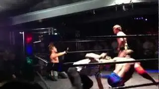 (Random phone vids) Fight club pro (august) - Gulak nails spud then gets robbed