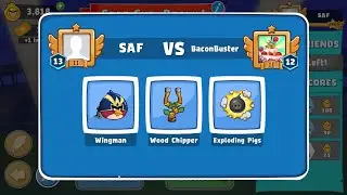 Angry Birds Friends. Star Cup Brawl! SAF vs BaconBuster. Passage from Sergey Fetisov