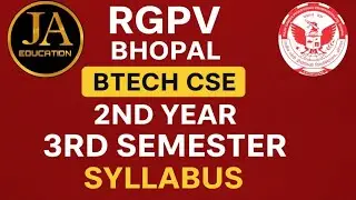 RGPV BTech CSE 2nd Year 3rd semester Syllabus 2025 | 3rd Sem Syllabus RGPV BTech CSE | RGPV Bhopal