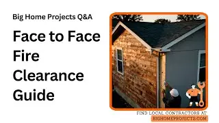 Fire Separation Face-to-Face Clearance Guide