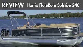 2014 Harris Solstice 240 Pontoon Boat Review / Performance Test