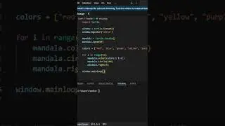 amazing Mandala animation python