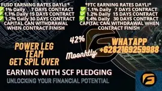 Earn Up To 1.4% -2% Dayli,  SCF Chain Staking Full Presentation