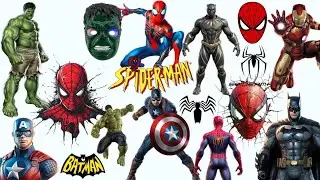 HUNTING AVENGERS TEAM SPIDERMAN, HULK, CAPTAIN AMERICA, IRONMAN, VENOM, THANOS, JOKER, THOR,DEADPOOL