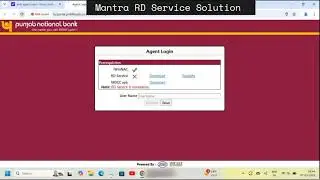 Mantra RD Service Problem in PNB Kiosk Banking | Fix Mantra Fingerprint Device Not Working in PNB