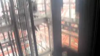 Tokyo Tower - Going down on th elevator.