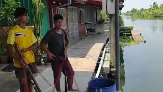 Ban Phaeo Thailand-Virtual Walk-Canal-Local-Life-Relaxing-Nature