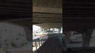 Underneath the Sixth Street Bridge! 😮