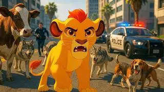 🦁 Kion the Lion Guard! Epic Battles Against Wolves & Dogs, Protecting the Innocent! 🌪️🔥