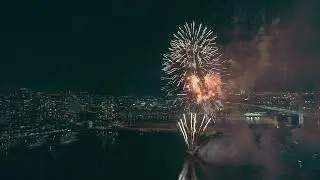 Melbourne 2025 fireworks Docklands