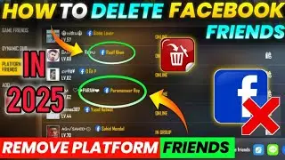 Free Fire Facebook FRIEND Delete in 2025 ☠️! Free Fire me Facebook FRIEND kaise DELETE Karen💯#ff