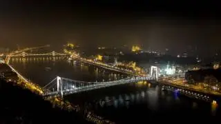 Happy New Year 2017 time lapse from Budapest 4K