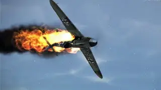 IL-2 Sturmovik Battle of Stalingrad Crashes #12 | Mid-Air. crash, Plane Burning. My Compilation