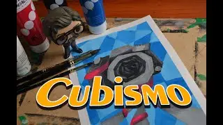 Cubismo, camara fotografica en estilo cubista