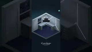 Minimal Studio 3D Room 🌟 #3droom #gamingroom #interiordesign