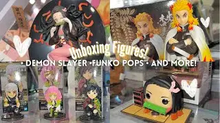 UNBOXING DEMON SLAYER FIGURES! *ANIME FIGURES, PC GADGETS, FUNKO POPS AND MORE*