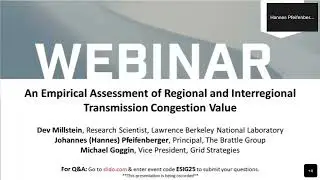 Webinar: An Empirical Assessment of Regional and Interregional Transmission Congestion Value