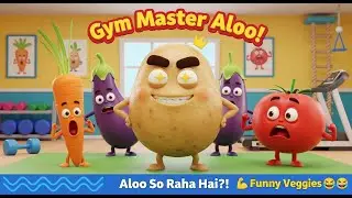 Sabziyon Ka School Gym 😂 | Funny Veggies Workout