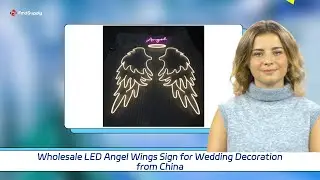 Wholesale LED Angel Wings Sign for Wedding Decoration from China