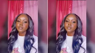 LACE FRONTAL WIG INSTALL USING OLIVE OIL FIX IT GEL + LOOSE CURLS USING CURLING WAND | TASSY LOVE