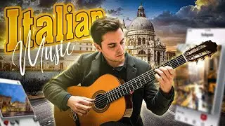 🎶 Italian Vibes & Mediterranean Guitar 🎶 3+ Hours Scenic Italy Relaxation