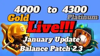 ⚾ Baseball Clash LIVE:🔴 LIVE | Baseball Clash &ndash; Road to Platinum! ⚾🔥 - January Update/Balance Patch