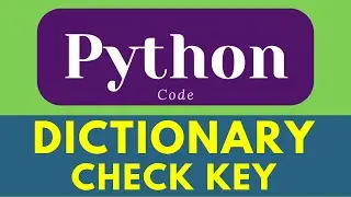 check if key is present to not in dictionary in python |= python dictionary |= python #shorts
