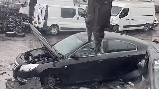 VRS Dismantling car incredible large scrapped car process