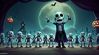 spooky scary skeletons dance | kids fun times | spooky skeletons songs | nursery rhymes & kids songs