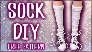 How to sew Socks for Smart Doll // Free Pattern
