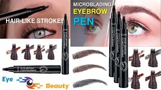👀 Waterproof MICROBLADING Pen Reviews ► EYE Brow Microblading ◄ 👁️  New-Concept, Four-Tip PEN