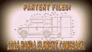 Утечка патента на новый Honda Element 2026 года — самый практичный кроссовер наконец-то возвращае...
