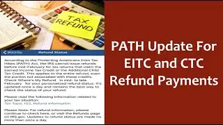 Возврат налога за 2022 год: обновление PATH ACT для возврата налогов CTC и EITC за 2022 год. Статус WMR IRS и даты DD