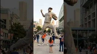 What if Daikin Park(Minute Miad Park) had GIANT Houston Astros player statues? (Baseball AI)