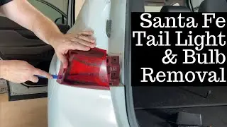 How to Remove A 2019 - 2020 Hyundai Santa Fe Tail Light - Change Replace Brake Lamp Bulb Replacement