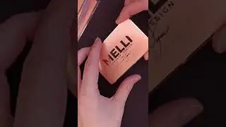 Rose gold metal cards with mirror effect
