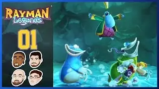 Rayman Legends - Part 1- GoofGroup 4 Player Co-op Lets Play