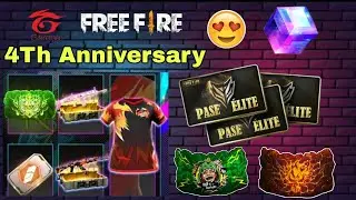 Free Fire 4th Anniversary Free Rewards😍 || Free Elite Pass|| August Month Anniversary Event Details
