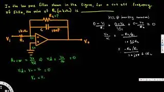 ECE Op Amp Low Pass Filter with cutoff frequency of 5 KHz - Electronics 1