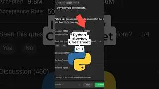 50% FAIL. EASY Solution to python problem. #python #programming #coding #leetcode #shorts