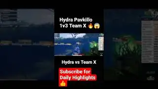 Hydra Vs Team X spark in BGIS | Pavkillo 1v3 Team X #shorts #dynamo #hydra #teamxspark
