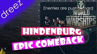 WOWS - Clan battle - Oldschooll Hindenburg - Epic comeback!