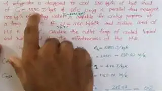 Problem based on Effectiveness - NTU Method | Heat Exchangers | HMT | Mod 4 | KTU | S6 MECHANICAL |
