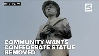Community members urge removal of Confederate statue in Bristol