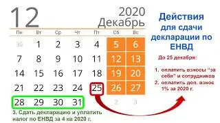 Видео консультация для ИП на ЕНВД по сдаче декларации за 4 квартал 2020г