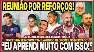 🚨OPERAÇÃO CAMISA 9 NO FLU! DIRETORIA FAZ REUNIÃO E VAI BUSCAR PLANO B!💎AUXILIAR FALOU SOBRE REFORÇOS