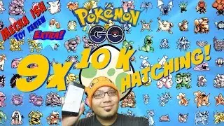 Mecha ISH EXTRA! - Pokemon GO | HATCHING NINE 10KM EGGS! | My First Pokemon GO Video!!!