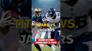 Jaguars vs Titans Preview 2025 | Week 13 Predictions, Key Players & Winning Chances 🏈🔥#shorts