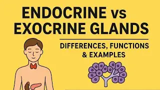 Endocrine vs Exocrine Glands | Differences, Functions & Examples | NEET Biology Class 11