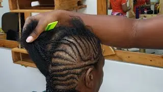 Protective style for length retention on natural hair